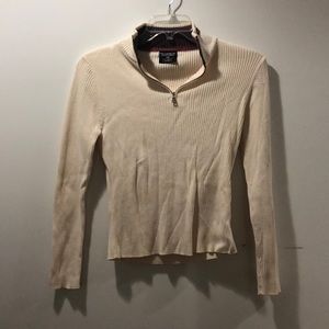 Cream polo Ralph Lauren quarter zip